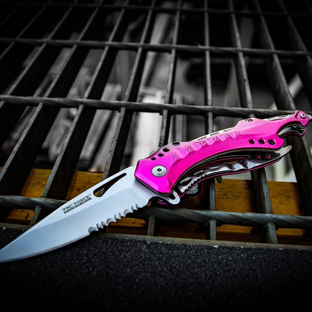 Cuchillo táctico EDC TF-705 con abrebotellas y punzón de vidrio