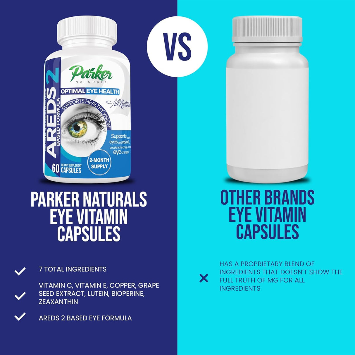 Suplemento de vitaminas para los ojos Parker Naturals