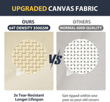 Fundas impermeables para muebles de patio, resistentes para el invierno, 110 x 84 x 28 pulgadas, fundas grandes para mesa de comedor y silla, anti-UV, uso general, fundas para sofá seccional exterior