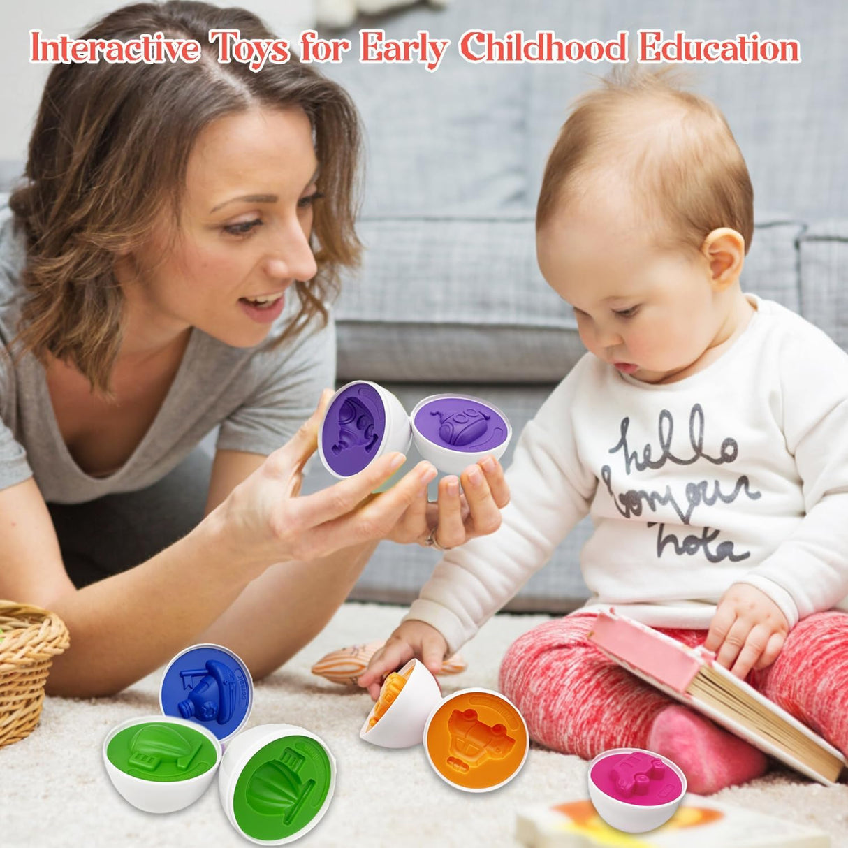 Conjunto de Huevos de Juego - Juguetes Educativos para Niños - Vehículos