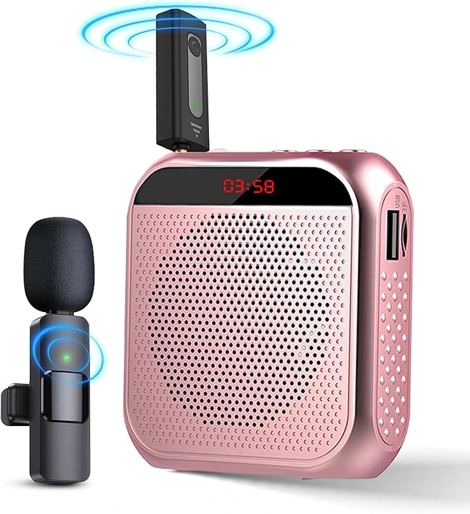 Amplificador de Voz Mini para Profesores - Micrófono Inalámbrico
