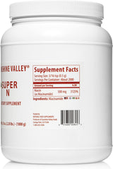 Suplemento N Niacinamida (vitamina B3) en polvo sin OMG 35oz