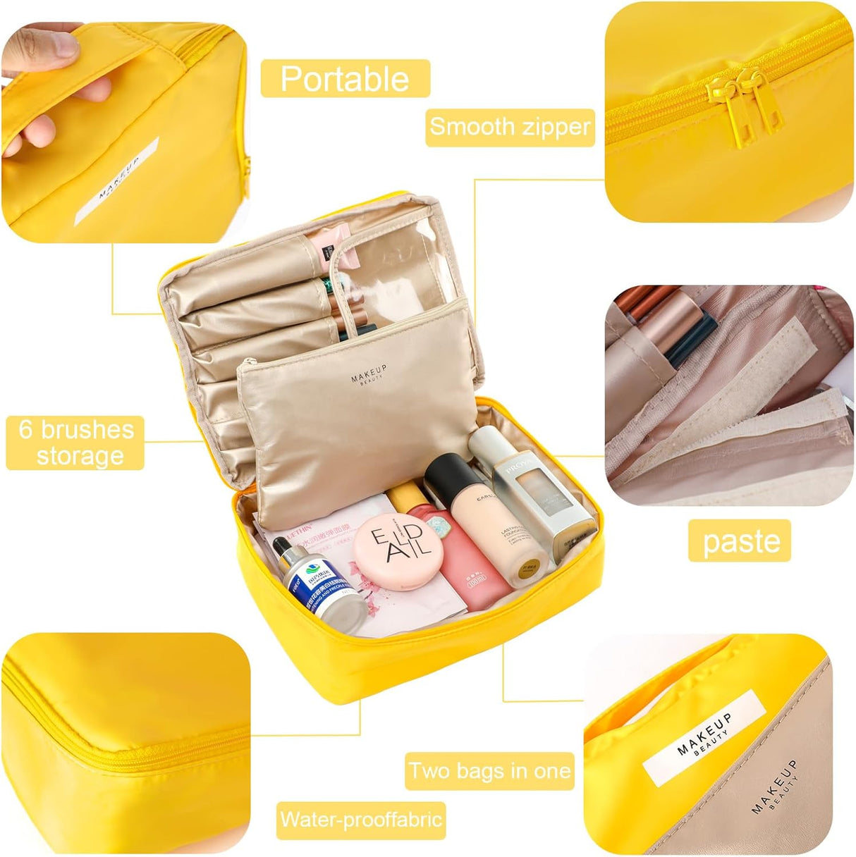bolso viajero para maquillaje Queboom