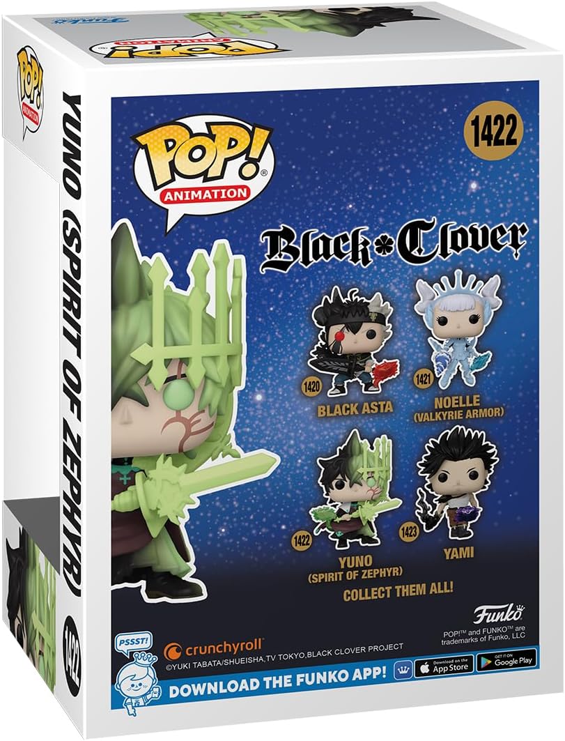 Funko Pop! Yuno (Espíritu de Zephyr) - Black Clover Colección