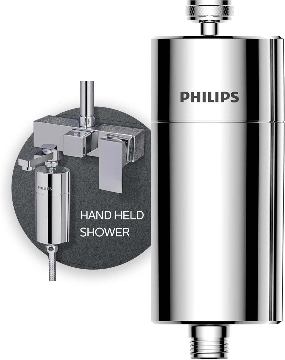 Filtro de Ducha Philips 3 Etapas, Reduce Cloro y Impurezas
