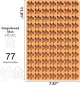 Moldes de Silicona Gingerbread Man - Premium, 6 Cavidades, 1PC
