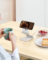 OMOTON Soporte plegable compatible iPhone 14 color plateado