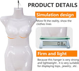 Maniquí Torso 4PCS, para exhibición, 27 pulgadas, con gancho.