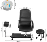 Happybuy Unidad de pedicura de spa ajustable de limpiar negro
