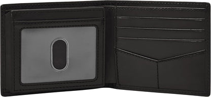 Billetera bifold de cuero RFID Fossil, con flip ID, modelo ML3681001