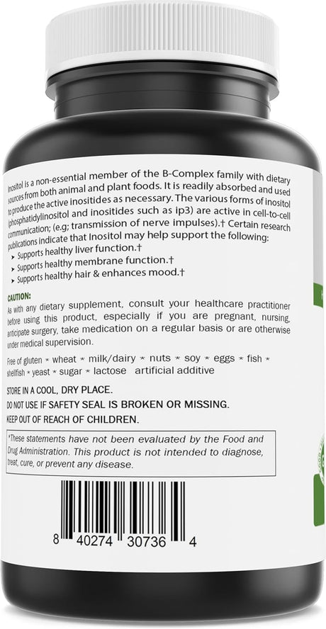 Brieofood Myo Inositol 2000mg 60 tablets lab tested
