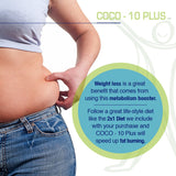 Aceite de coco orgánico `` Super '' RelaxSlim con CoQ10,
