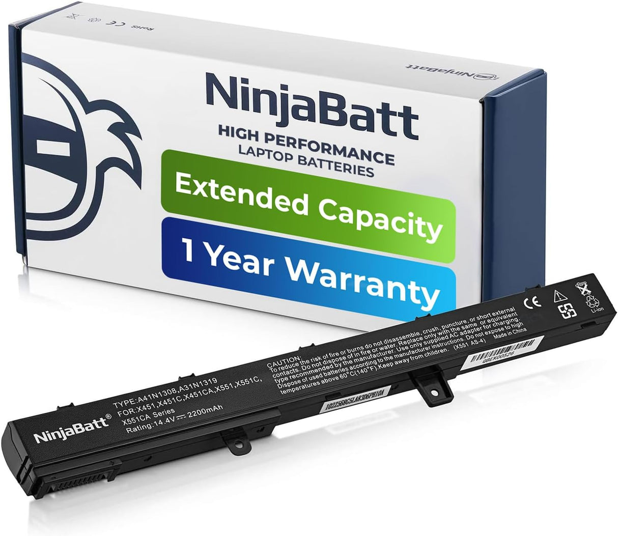 Batería  de alto rendimiento para Asus de 4 celdas NinjaBatt