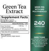 Suplemento Píldoras de extracto de té verde de 1000 mg EGCG