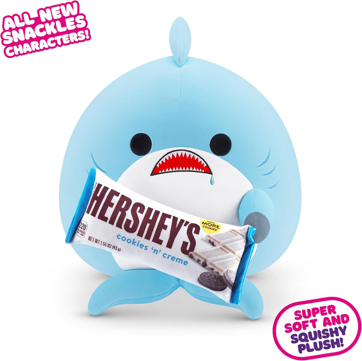 Peluche Shark & Hershey Cookies n Cream 8 Pulgadas ZURU