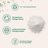 Suplemento Polvo de proteína de colágeno múltiple, 2 libras