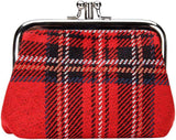 Bolso de mano con estampado rojo Signare
