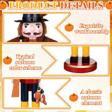 Figuras de Nuez de Madera 15 para Acción de Gracias - Decoración Festiva