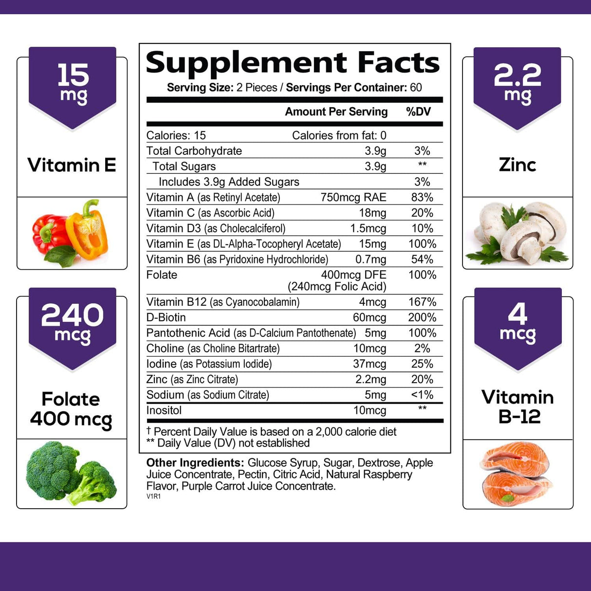 Suplementos Alimenticios multivitamínicasapoyo inmunológico