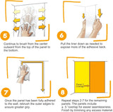 Mural de pared con adhesivo removible, decoración