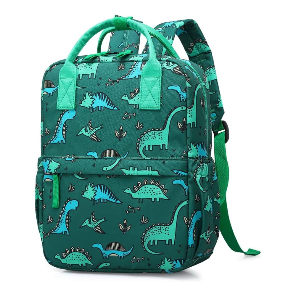 Bolsos escolar de dinosaurio para niño de 30 Cm Verde