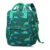 Bolsos escolar de dinosaurio para niño de 30 Cm Verde