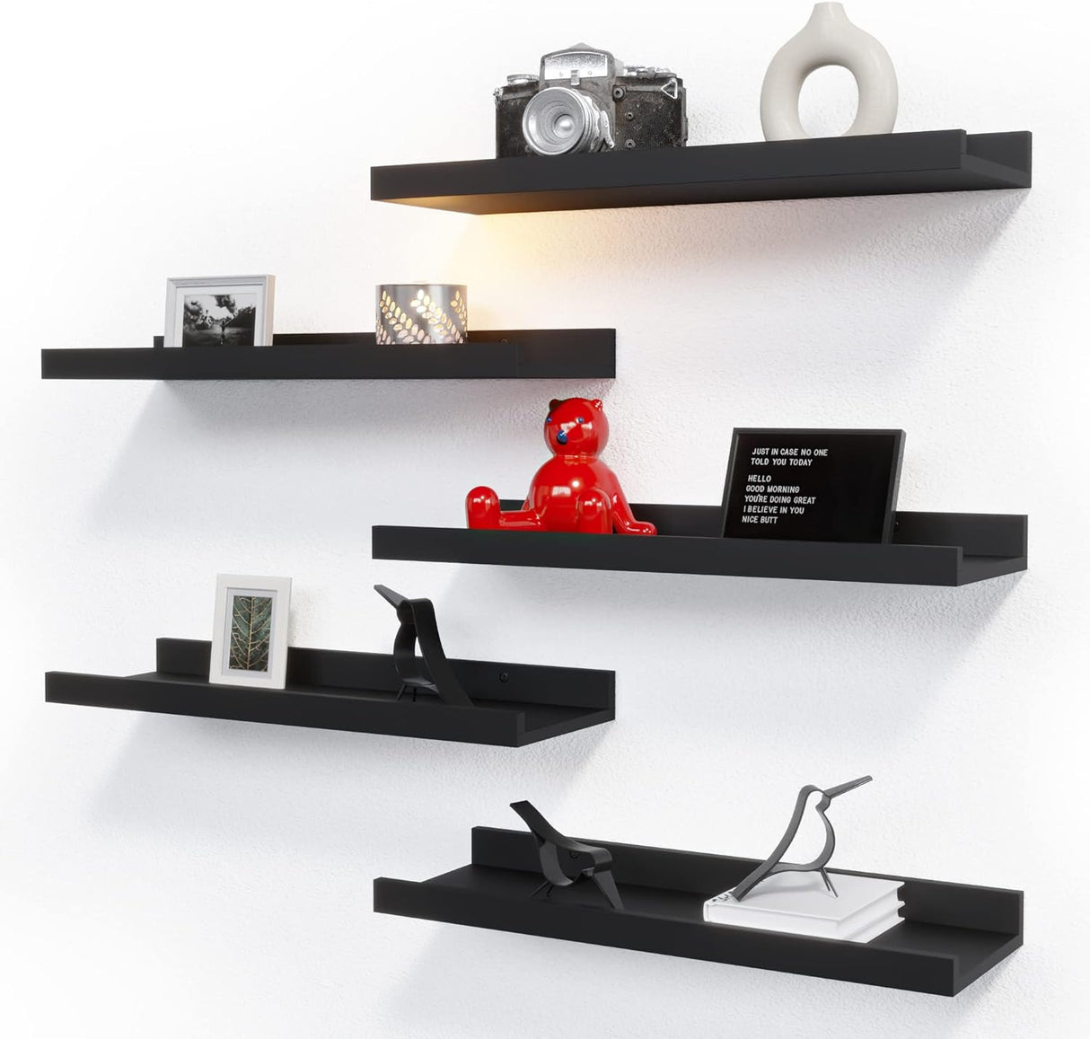 Estante Flotante RICHER HOUSE 5, Estantes Modernos con Labio