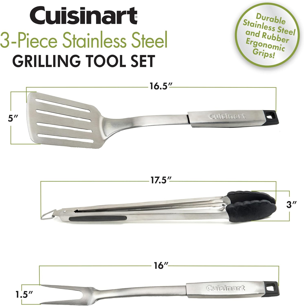 Juego de herramientas para BBQ Cuisinart 20 piezas CGS-5020