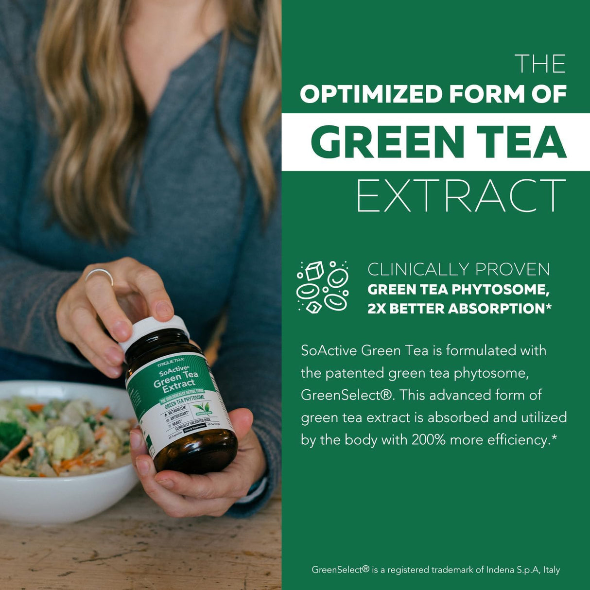 SoActive Extracto de Té Verde - Mejor Absorción y Efectividad - 60 Cápsulas