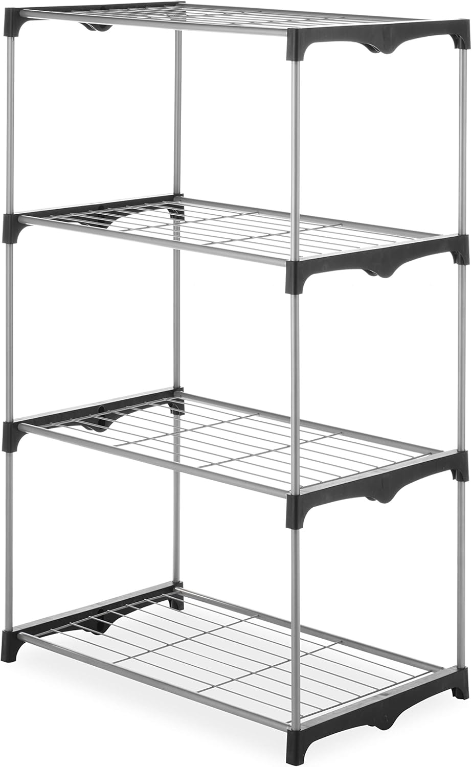 Estante metálico ajustable con 5 niveles y ruedas, modelo 6054-49
