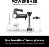 Batidora de Mano Ninja, Licuadora de Inmersión, Sistema de Batidora de Potencia Foodi, 750 Watts, Combo Batidora y Mezcladora con Varillas, Batidores y Vaso de 3 Tazas, 120V, Negro CI101