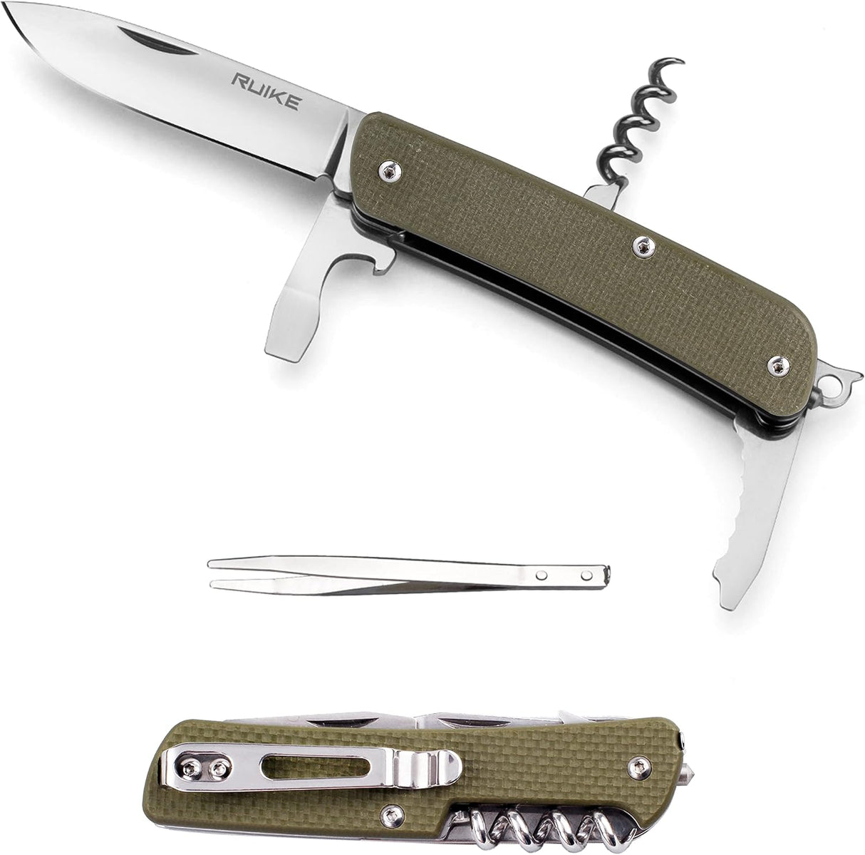 Cuchillos de camping pequeños, multiherramientas, 11 en 1