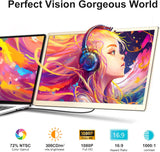 Monitor Portátil 15.6 FHD 1080P USB-C, Extensor de Pantalla
