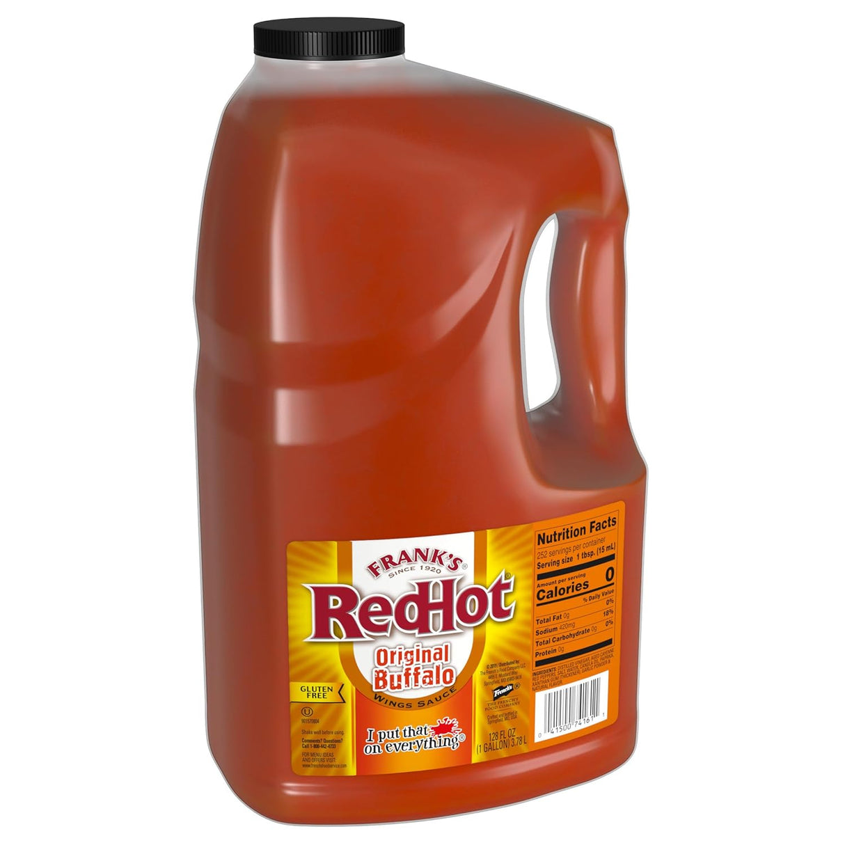 Frank's Red Hot Buffalo Wings salsa, 128 onzas