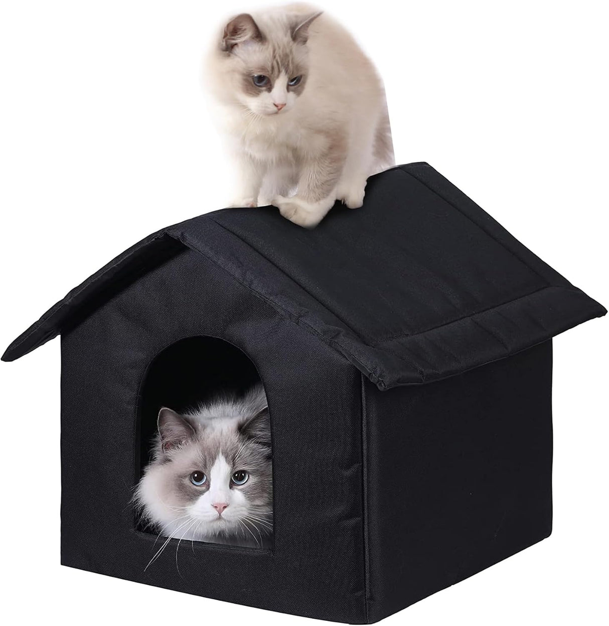 Casa para Gatos Exteriores, Cat House, Impermeable, Mediana