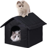 Casa para Gatos Exteriores, Cat House, Impermeable, Mediana