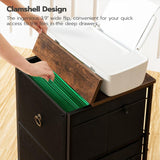Gabinete de archivo móvil HOOBRO, 2 cajones, modelo BFK20WJ01