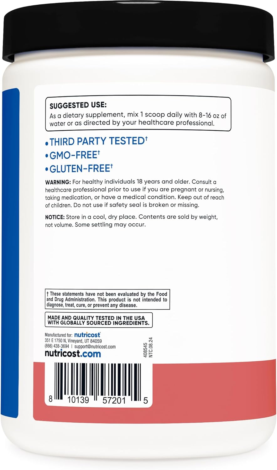 Supremo BCAA + Hidratación Polvo 30 Servings Nutricost
