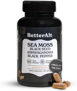Cápsulas de Musgo Marino, Alta Potencia, 60 Servings, 120 Caps