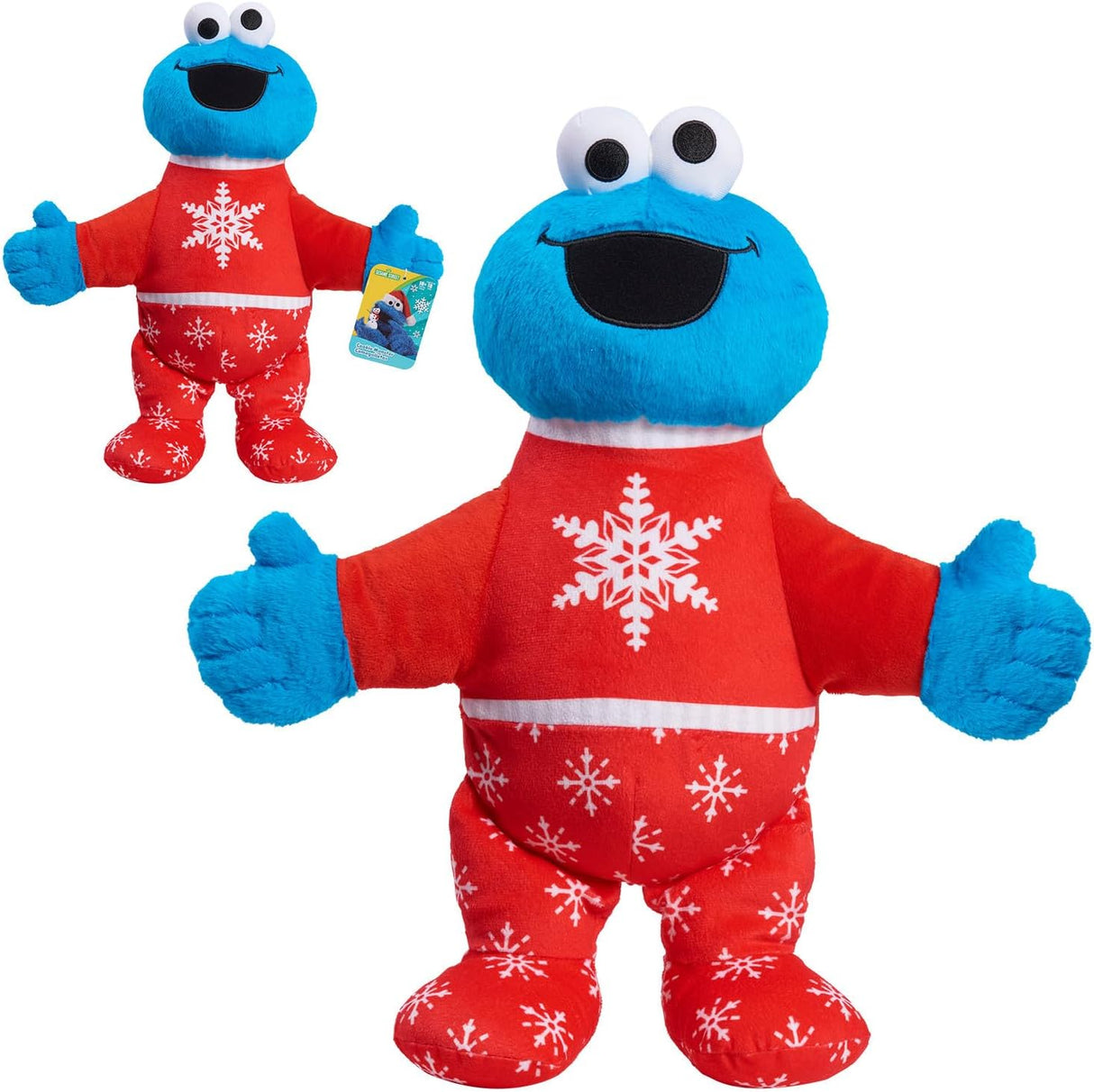 Peluche Grande Cookie Monster de Sesame Street, Suave, 15