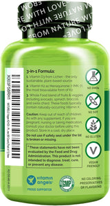 NATURELO Vitamina D3 K2 Vegana 60 Cápsulas