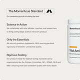 Suplemento Vital Aminos Momentous BCAA & EAA 30 Servs