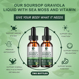 Soursop Extracto Líquido + Sea Moss 2 Meses 1oz