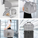 Transportador para Gatos Doble, Oeko-TEX, Aprobado TSA, 20 lbs