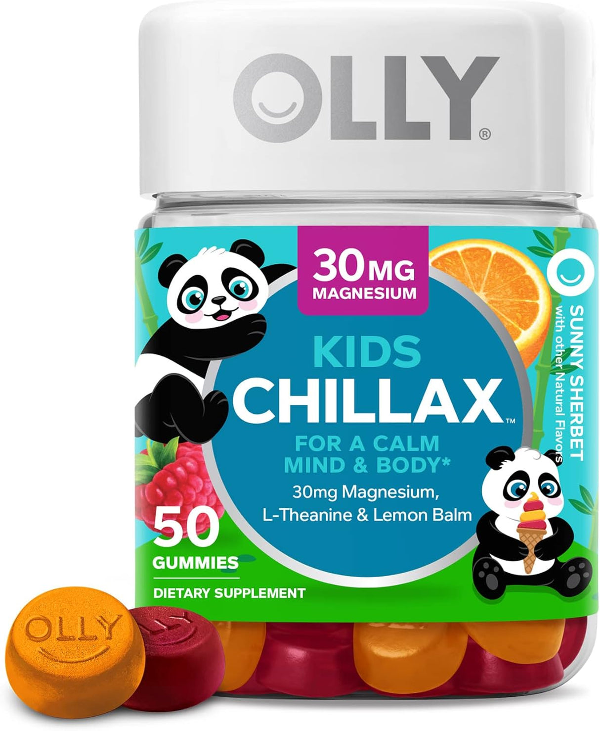 Suplemento masticable sabor a sorbete 50 unidades OLLY