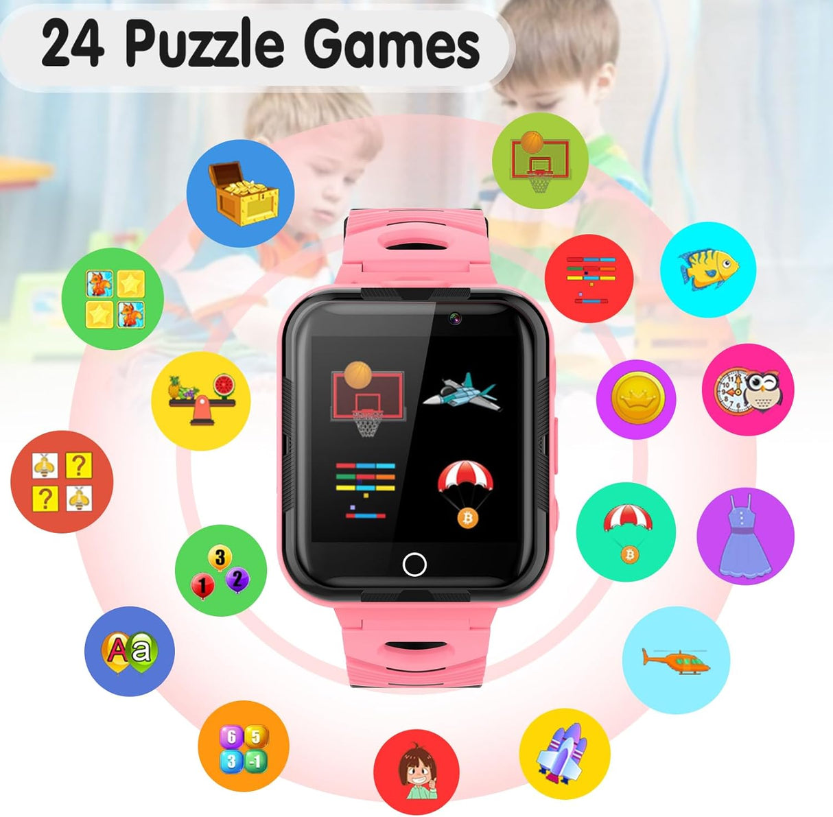 Reloj Inteligente para Niños, Juegos, Llamadas SOS, Model 2023