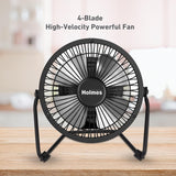 HOLMES Ventilador de Escritorio Mini 4 Alta Velocidad, 4 Aspas