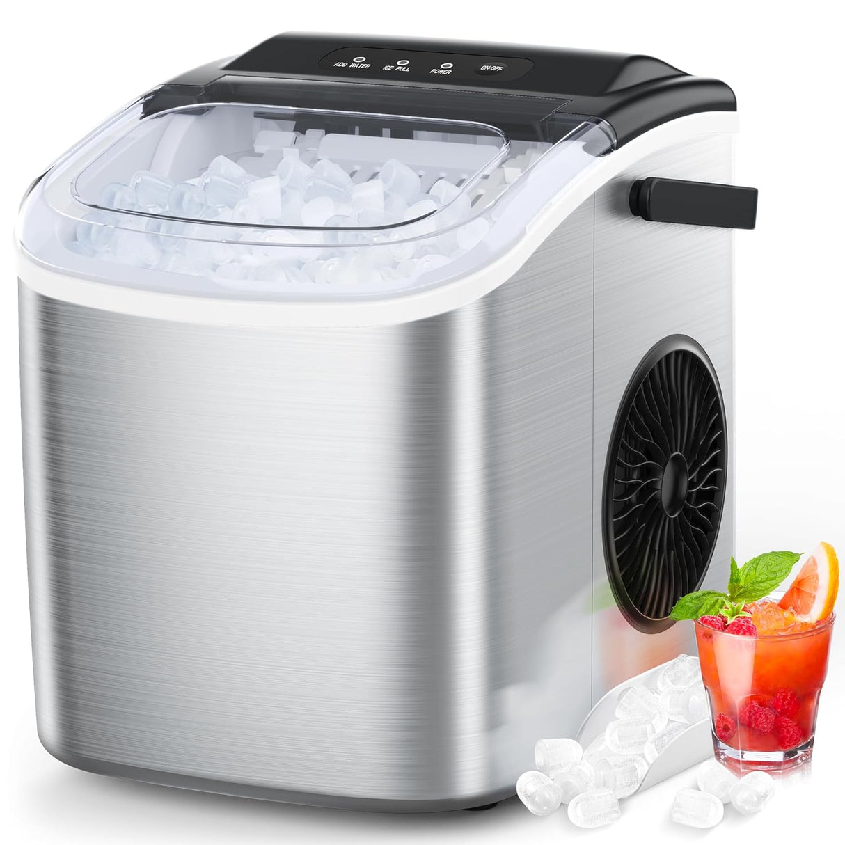 Máquina para hacer hielo portátil, Plateado Z5812SH COWSAR