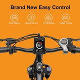 Bicicleta Eléctrica Jasion EB5, 500W, 40 millas, 26 ruedas