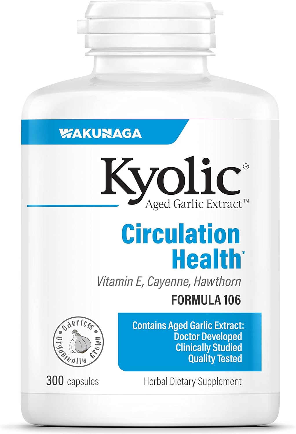 Suplementos Kyolic Extracto de ajo  Circulation Health 300un